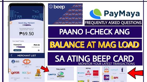 Beep Card Load And Check Balance Online Youtube