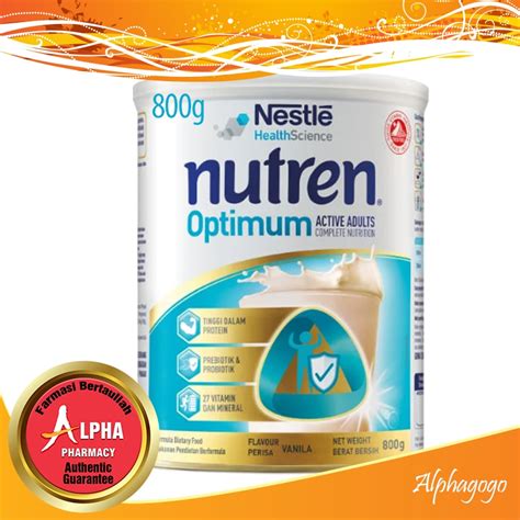 Nestle Nutren Optimum Vanilla Flavour 800g Shopee Malaysia