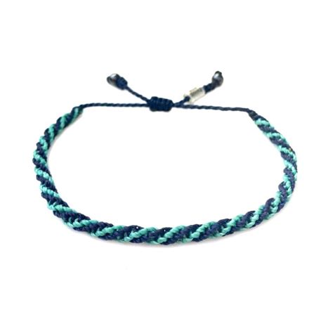 Sailor Rope Bracelet Navy Aqua Rumi Sumaq Nautical Rope Bracelets