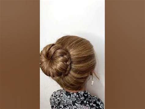 Высокий пучок с плетением🔥 #пучок #hairstyle #быстрыепрически - YouTube