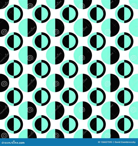 Abstract Repeating Pattern Vector Circle Background Stock Vector