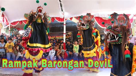 Solah Barongan Devil Sekar Mulya Jaya Live Mulyorejo Cangkring YouTube