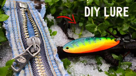 Making Lure From Zipper Diy Fishing Lures Youtube