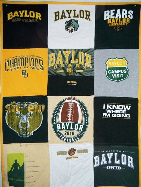 Baylor Bears Tshirt Tailgate Quilt By Stitchesforwishes On Etsy