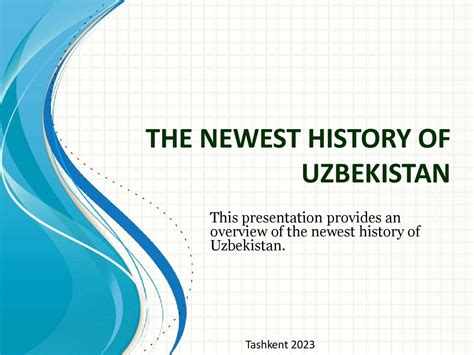 The newest history of Uzbekistan - презентация онлайн