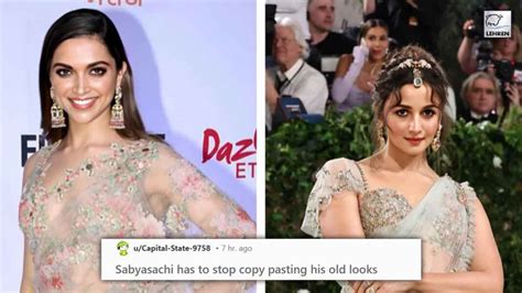 Is Alia Bhatt S Met Gala Outfit A Copy Paste Of Deepika Padukone S