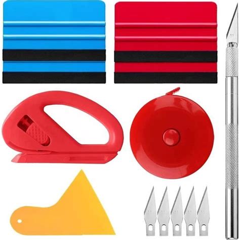 13Pcs Kit D Outils D Emballage De Vinyle De Voiture Outil De Lissage