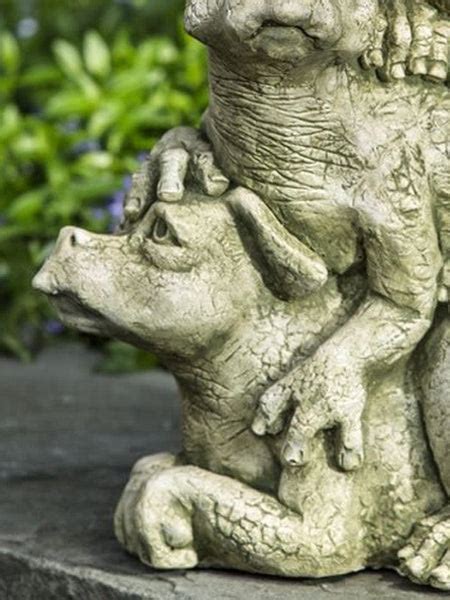 On The Lookout Cast Stone Garden Statue Shop Dragon Sculptures