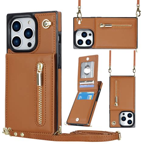 Apple IPhone 13 Pro Hoesje Solidenz Fashion Wallet Met Koord Back