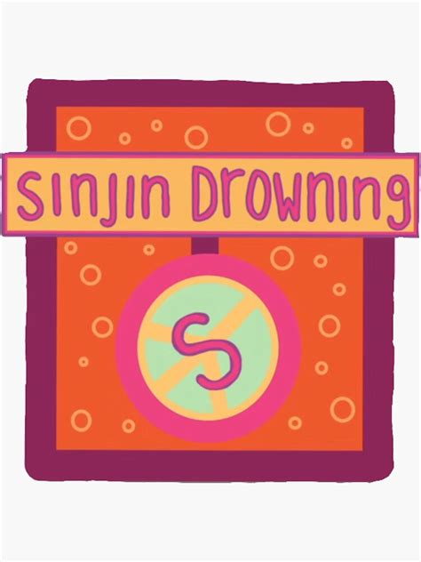 Sinjin Drowning Sticker Sticker For Sale By Avagreiwe Redbubble