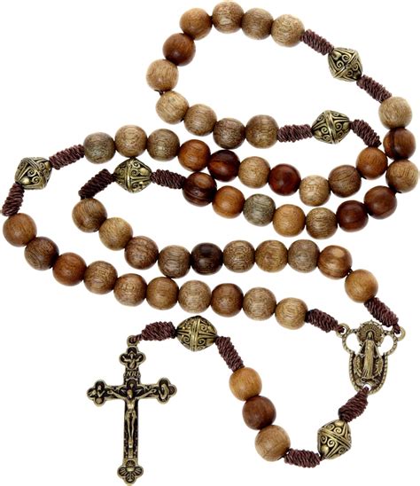 Wooden Our Father Rosary Beads Handmade Wooden And Metal Rosaries