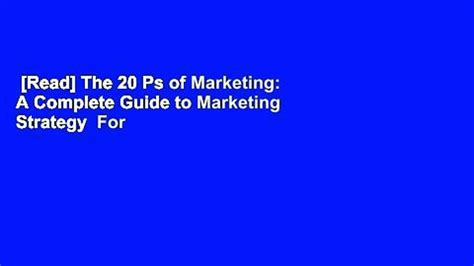 Read The Ps Of Marketing A Complete Guide To Marketing Strategy