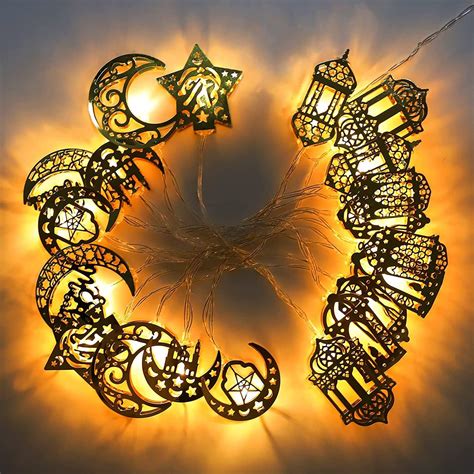 Chins Ramadan Decorations String Light Ft Leds Eid Decorations