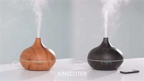 Kinscoter 500ml Essential Oil Diffuser Air Humidifier Aromatherapy Wood