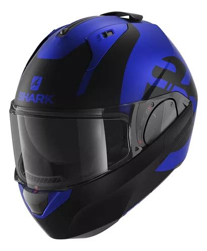 Capacete P Moto Shark Articulado Evo Es Kedge Azul Parcelamento Sem