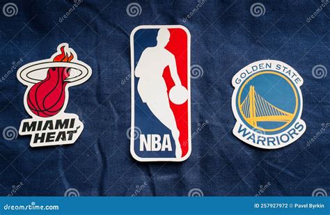 National Basketball Association Club Emblems Editorial Photography