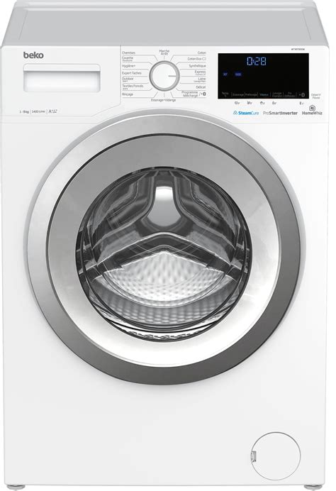 Lave Linge Frontal BEKO Vapeur WTV9736S0W Pas Cher UBALDI