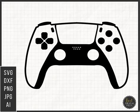 PS5 Game Controller SVG File Instant Download PNG DXF Jpeg Ai Gaming Vector Graphic Clip Art - Etsy