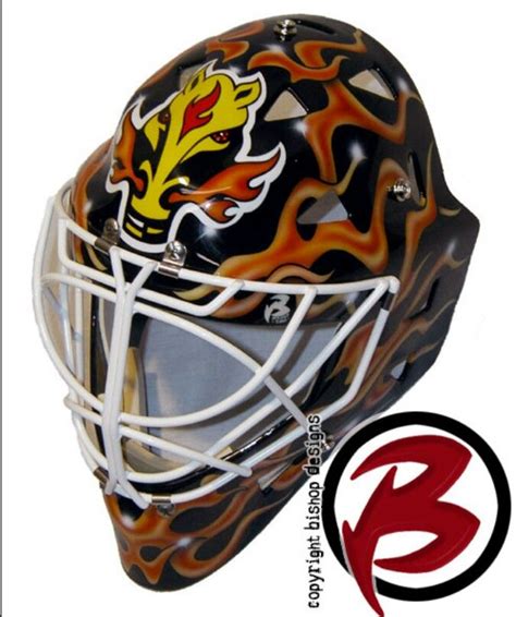 Mike Vernon Calgary Flames Mask Goalie Gear Goalie Mask Hockey Goalie