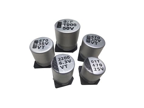 Smd Aluminum Electrolytic Capacitors C Uf V Chip Aluminum