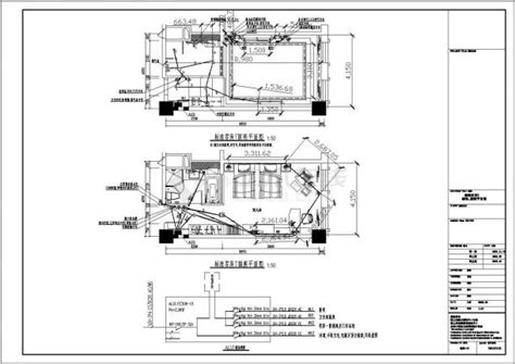 某酒店客房内整套电气设计cad施工图酒店土木在线