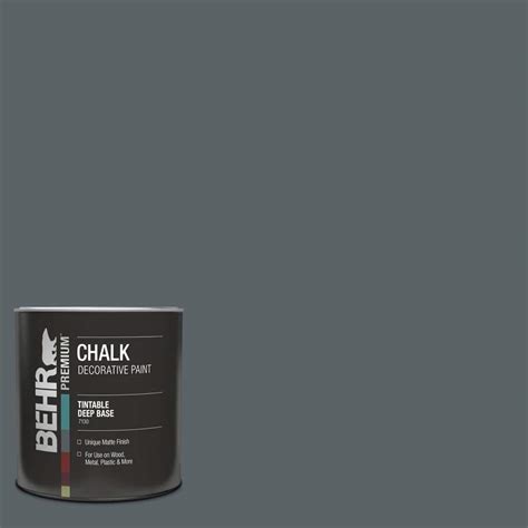 BEHR 1 Qt HDC AC 25 Blue Metal Interior Chalk Finish Paint 713004