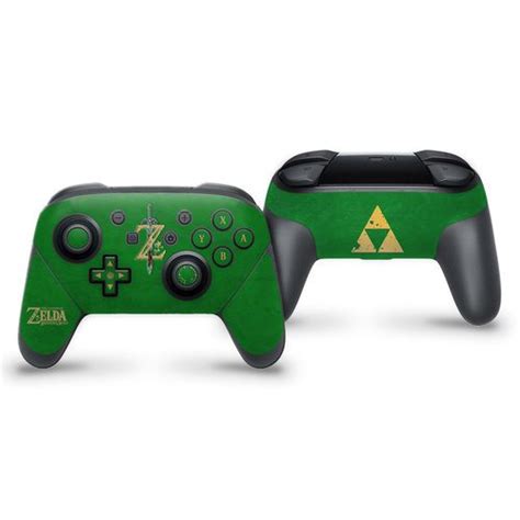 The Legend Of Zelda Botw Green Switch Pro Controller Skin Nintendo