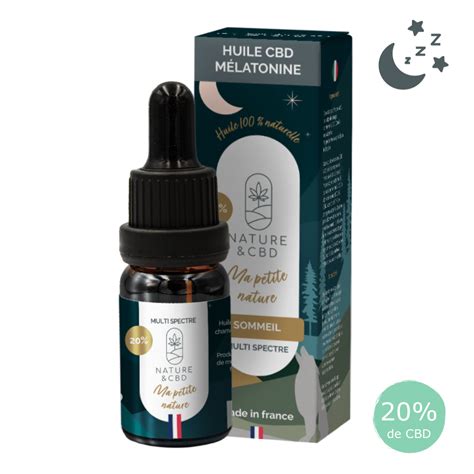 Huile CBD sommeil CBD et mélatonine pour un meilleur repos