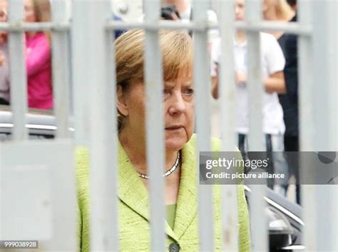 112 Merkel Visits Former Stasi Prison Stock Photos, High-Res Pictures ...