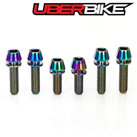 Uberbike Hope Titanium Stem Bolt Upgrade Kit Rainbow