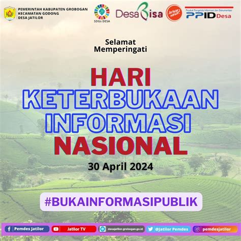 Hari Keterbukaan Informasi Nasional Tahun Desa Jatilor Kecamatan