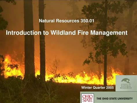 Ppt Natural Resources Introduction To Wildland Fire Management