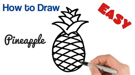 How To Draw A Pineapple Step By Step At Drawing Tutorials