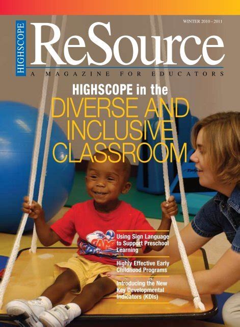 Diverse And Inclusive Classroom Highscope Educational