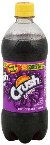 Crush Grape Soda - 20 oz, Nutrition Information | Innit