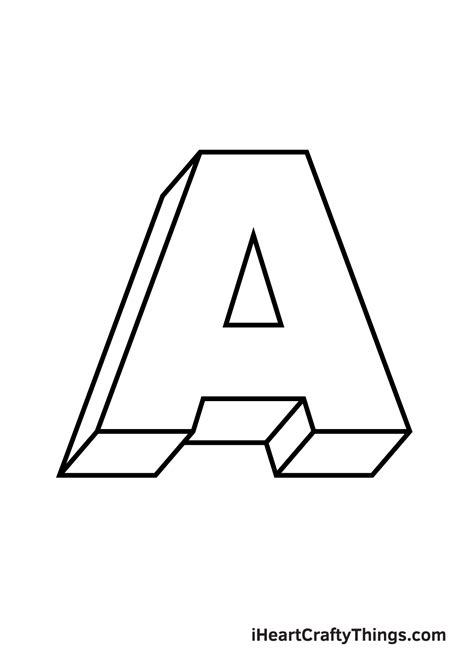 How To Draw 3d Letters Alphabet