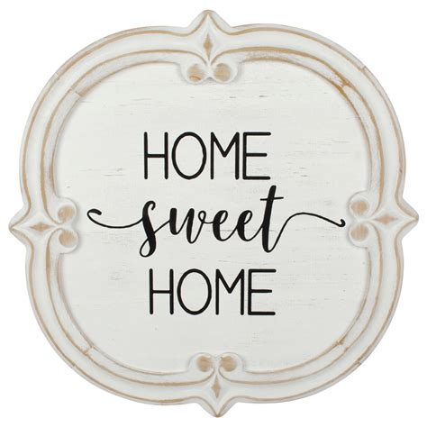 Willow And Silk Wooden 60cm Home Sweet Home Plaque Sign Wall Art