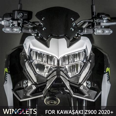 Carbon Fiber Motorcycle Z Naked Front Spoiler Winglet Aerodynamic