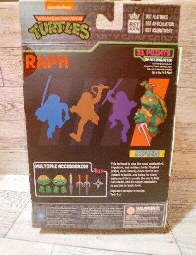 Teenage Mutant Ninja Turtles Bst Axn Raphael Action Figure Raph Arcade