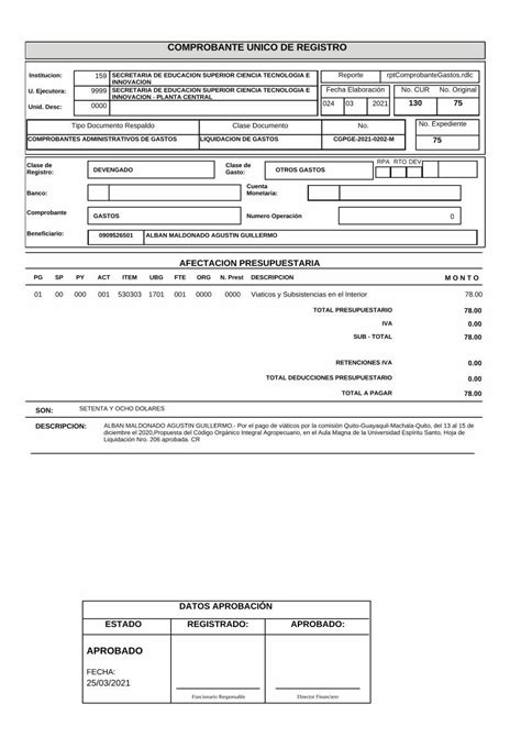 Pdf Comprobante Unico De Registro Dokumen Tips