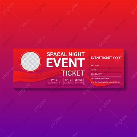 Modern Elegant Template Of Ticket Card Template Download On Pngtree