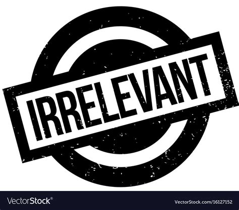 Irrelevant rubber stamp Royalty Free Vector Image