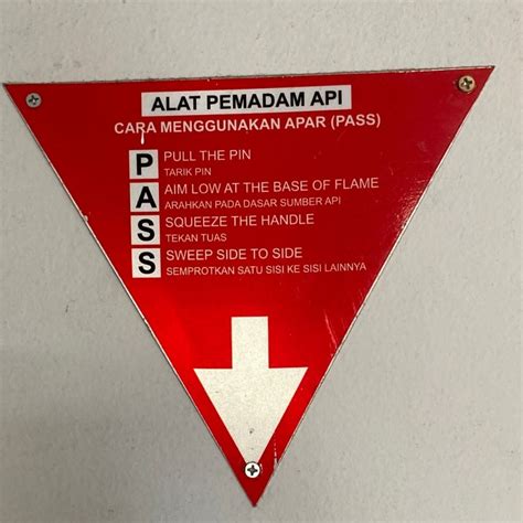 Jual Sign Akrilik Penggunaan Apar Segitiga Apar Uk 20x20 Shopee Indonesia