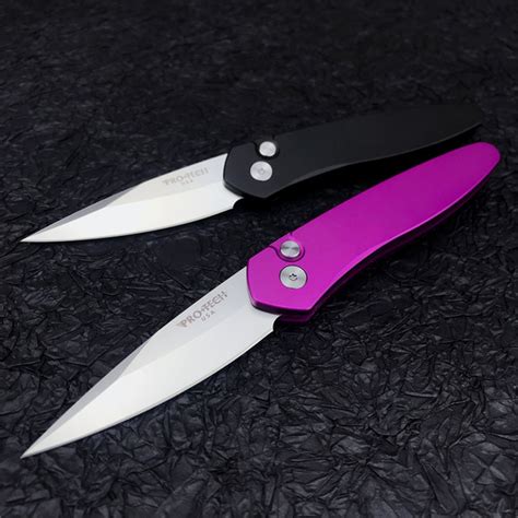 newport auto folding knife  svn blade aluminum handles