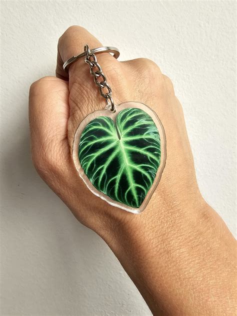 Leaf Image Keyring Verdant Dwellings