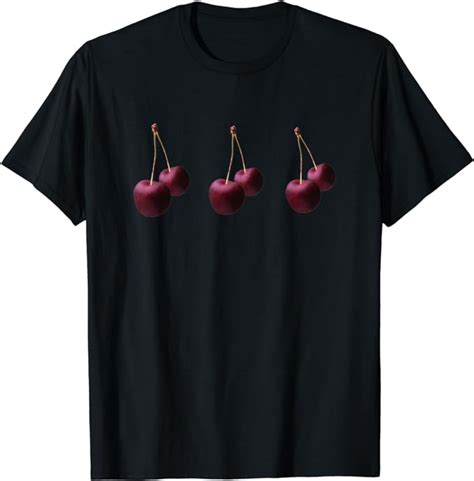 Photo Realistic Cherry T Shirt Uk Fashion