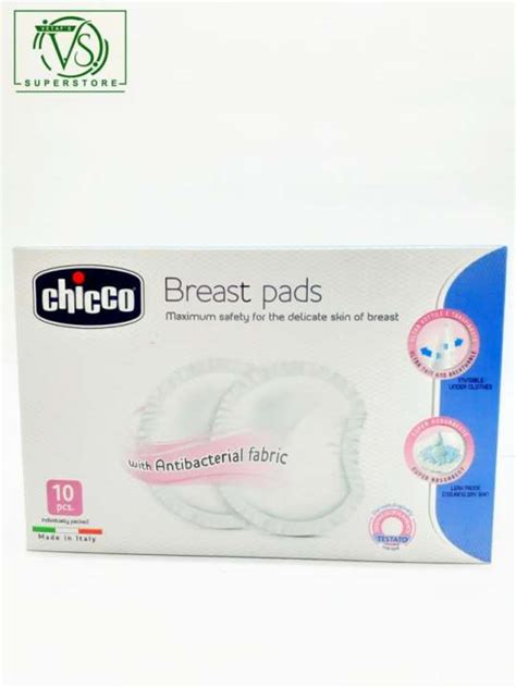 Chicco Breast Pads W Antibacterial Fabric 10pcs Lazada Ph