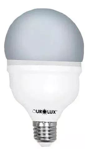 L Mpada Bulbo Led W Bivolt E Branco Frio K Ourolux Mercadolivre