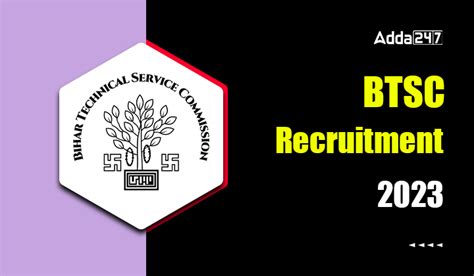 Btsc Je Recruitment Last Date To Apply Online For Posts