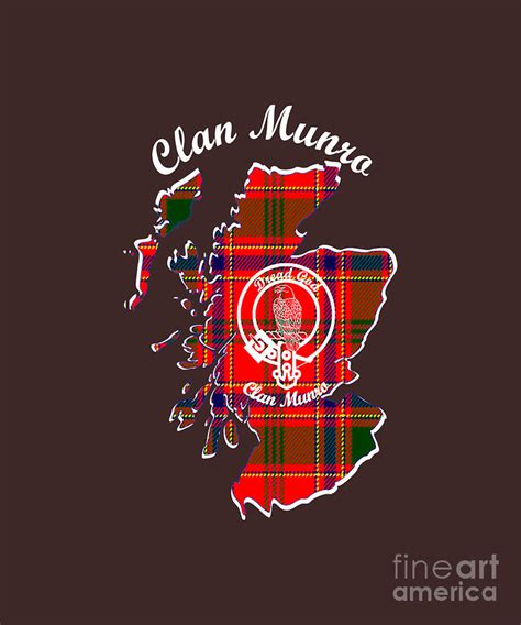 Clan Munro Scotland Map Crest Tapestry Textile By Shaw Phillips Pixels